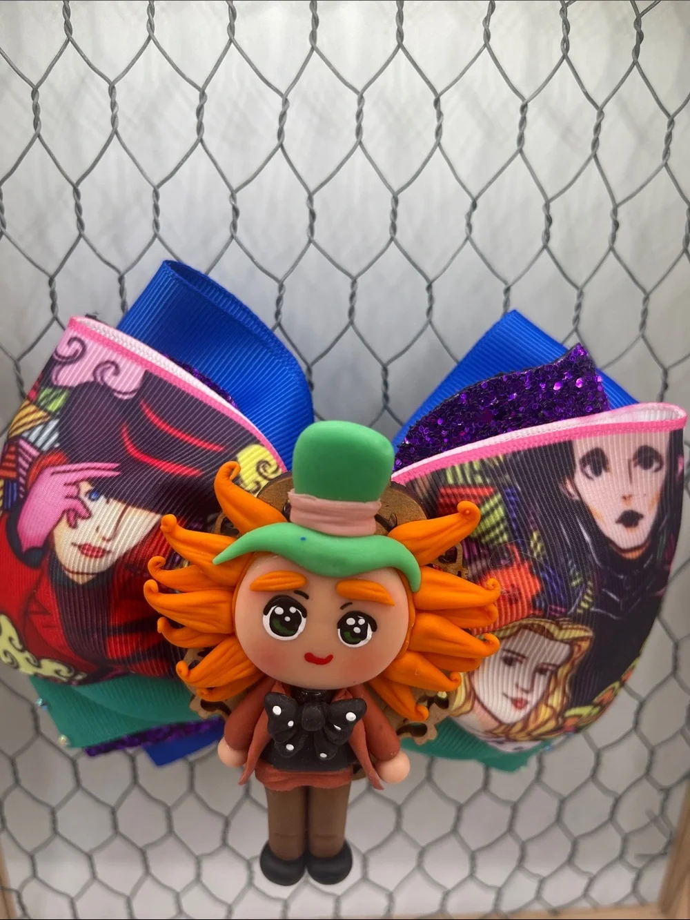 Handmade Gothic Fantasy Character Hair Bow